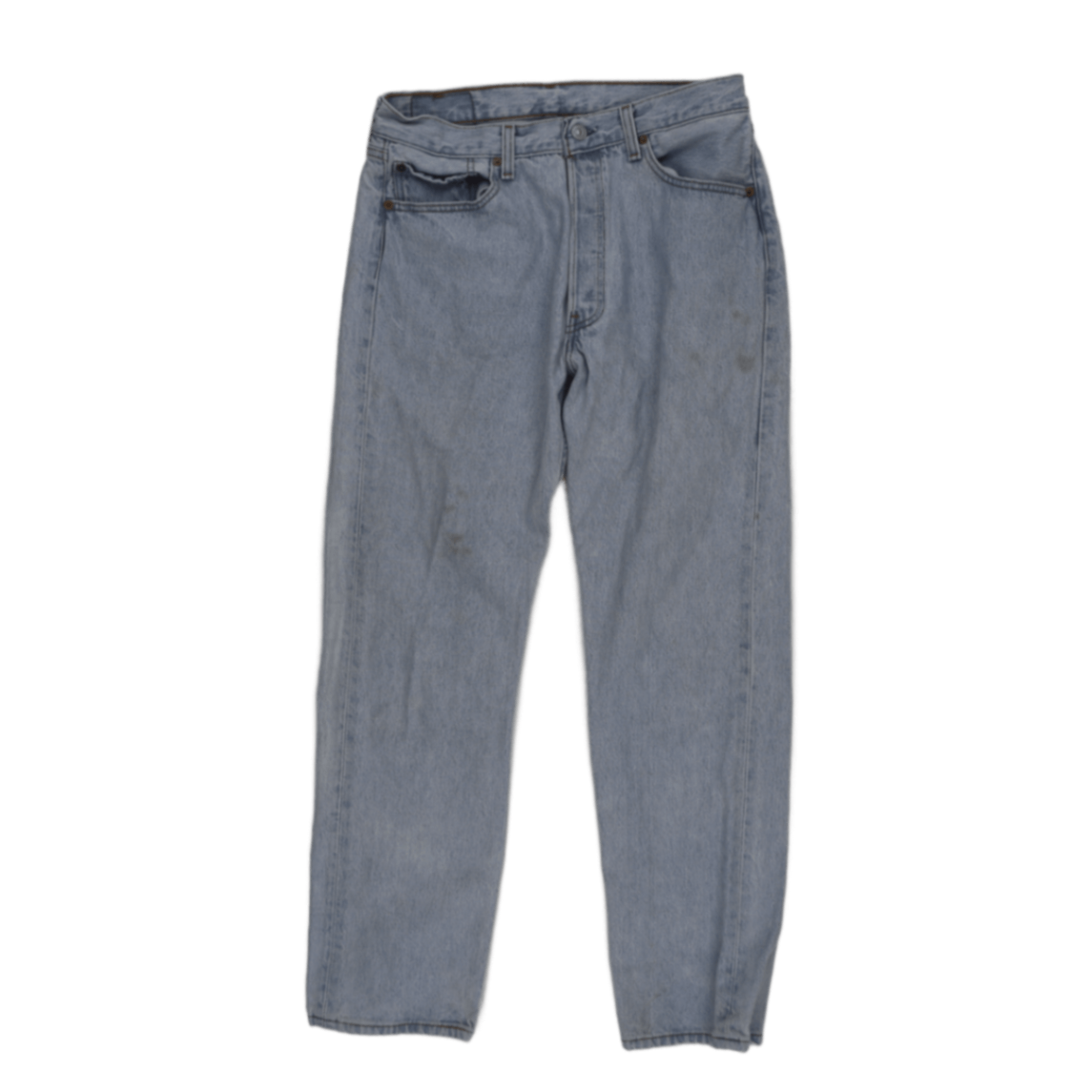 Levi's 501 Original Fit Light Blue Vintage Jeans W33 L30 100% Cotton Straight Leg Made in USA