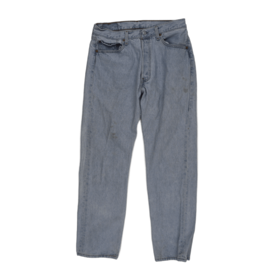 Levi's 501 Original Fit Light Blue Vintage Jeans W33 L30 100% Cotton Straight Leg Made in USA