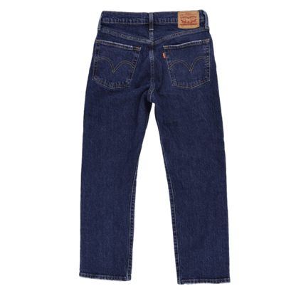 Levi's 501 Distressed Straight Leg Dark Blue Jeans Size 10 Cotton