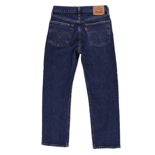 Levi's 501 Distressed Straight Leg Dark Blue Jeans Size 10 Cotton