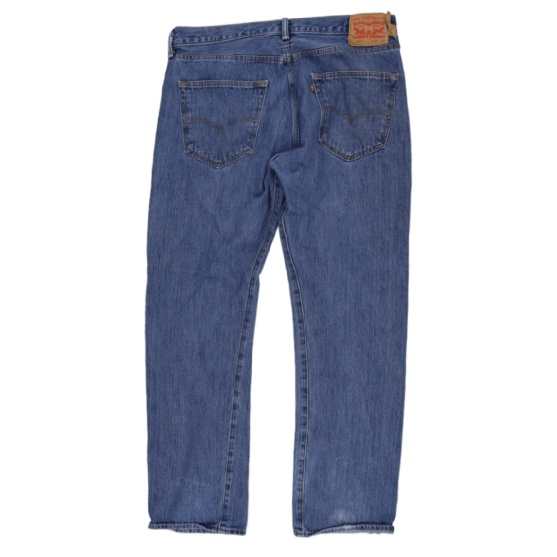 Levi's 501 Blue Denim Jeans W35 L32 Straight Fit Vintage Cotton