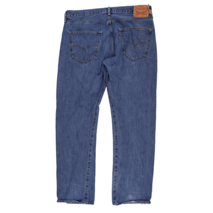 Levi's 501 Blue Denim Jeans W35 L32 Straight Fit Vintage Cotton