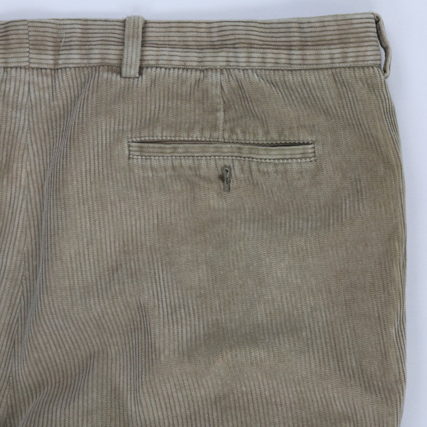 Burberry Men's Beige Corduroy Trousers Size 56 40 Inch Waist 32 Inch Inseam Tailored Fit