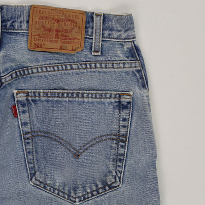 Levi's 560 Relaxed Fit Vintage Light Blue Jeans W32 L32 Cotton Denim
