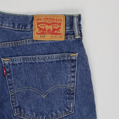 Levi's 505 Regular Fit Jeans Blue W36 L29 100 Cotton Vintage