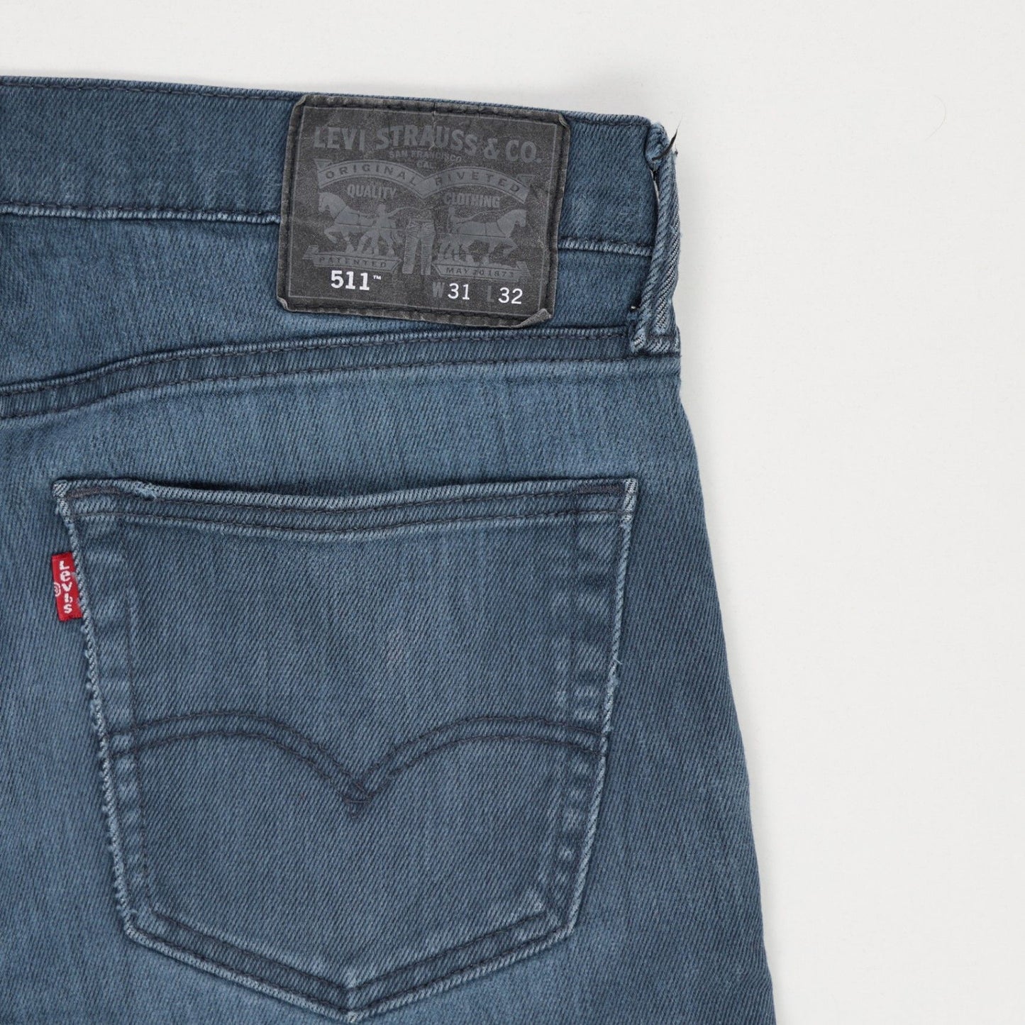 Levi's 511 Slim Fit Blue Jeans W31 L32 Cotton Stretch Denim