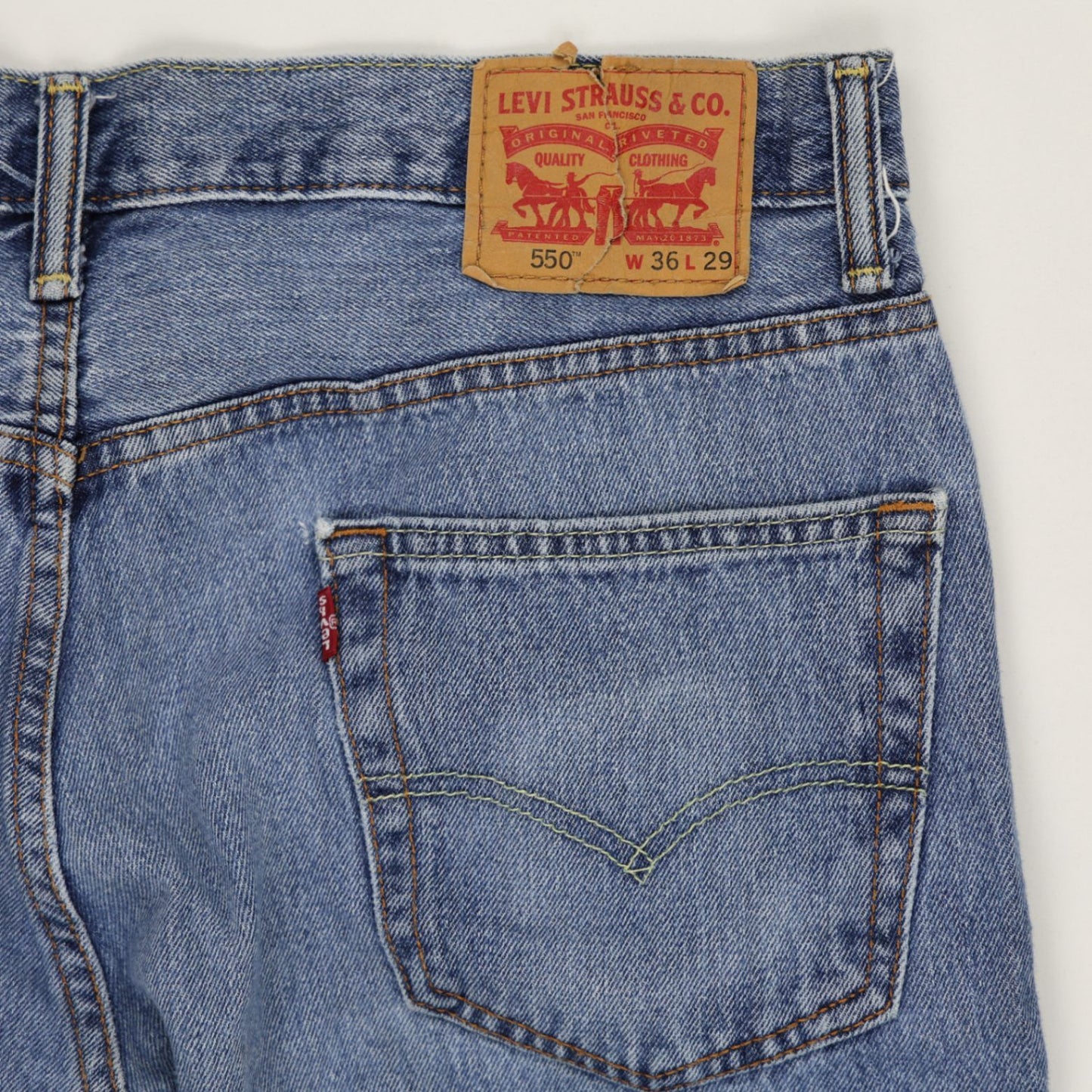 Levi's 550 Relaxed Fit Jeans Blue 36x29 Denim