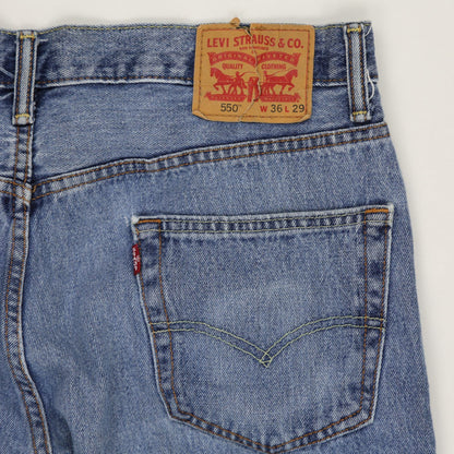Levi's 550 Relaxed Fit Jeans Blue 36x29 Denim
