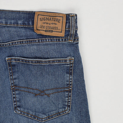 Levi Strauss Signature Gold Denim Jeans Blue 34x30 Cotton Straight Fit