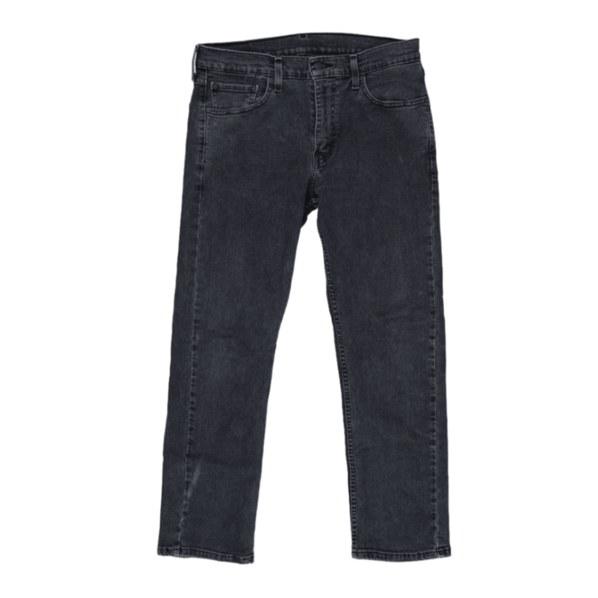 Levi's 513 Slim Straight Jeans Charcoal Black W32 L30 Cotton Blend