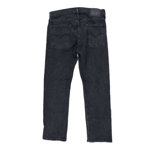 Levi's 513 Slim Straight Jeans Charcoal Black W32 L30 Cotton Blend
