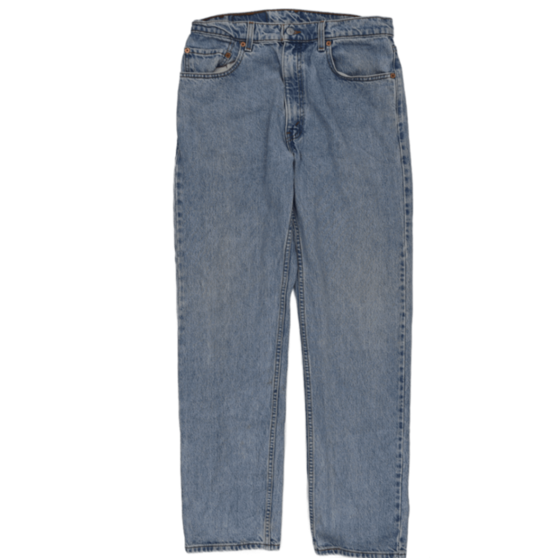 Levi's 505 Light Blue Vintage Straight Fit Jeans W34 L32 Cotton Denim