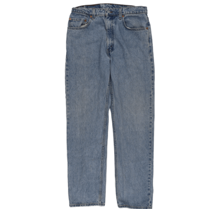 Levi's 505 Light Blue Vintage Straight Fit Jeans W34 L32 Cotton Denim