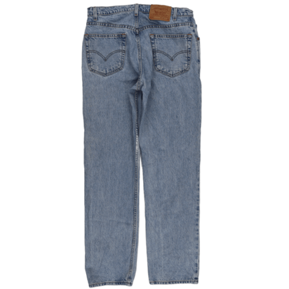 Levi's 505 Light Blue Vintage Straight Fit Jeans W34 L32 Cotton Denim