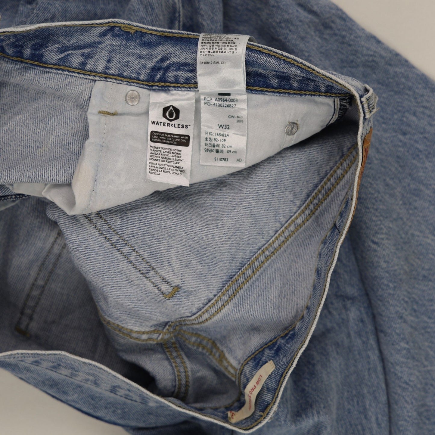 Levi's 501 Vintage Blue Straight Leg Jeans W32 L29 Cotton