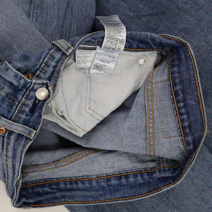 Levi's 505 Straight Leg Jeans Light Blue W32 L34 Cotton Denim