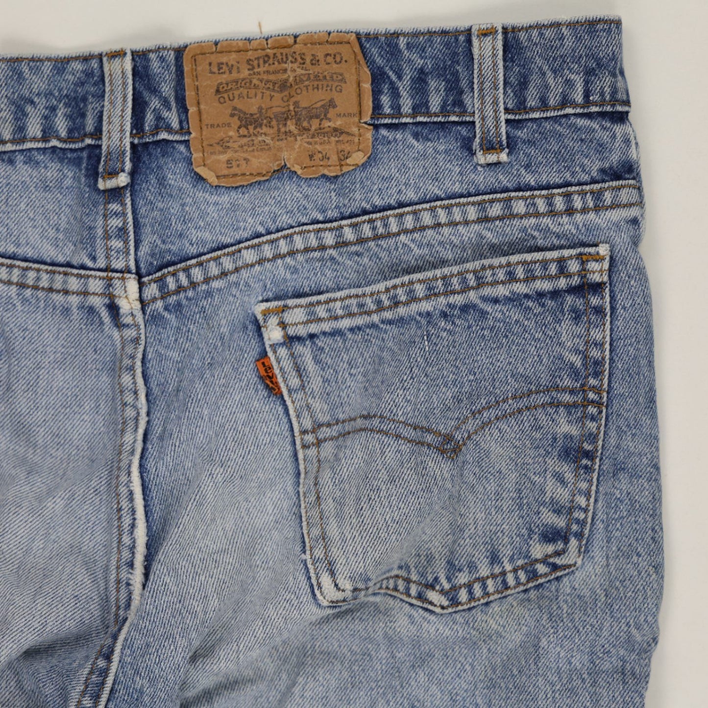 Levi's Vintage 501 Blue Denim Jeans W36 L32 Cotton Straight Leg