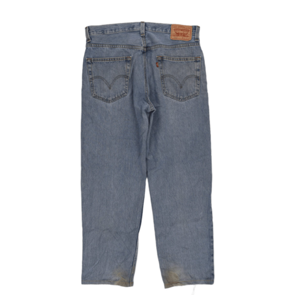 Levi's 550 Relaxed Fit Light Blue Jeans W33 L32 Cotton Denim Vintage