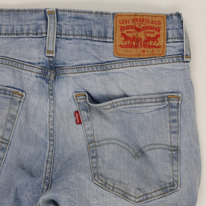 Levi's 514 Light Blue Straight Jeans W32 L34 Cotton for Men