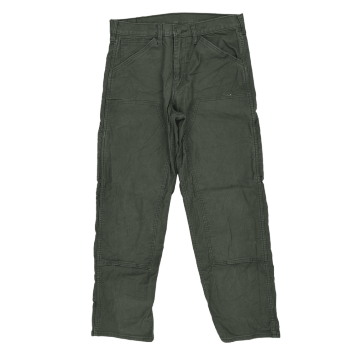 Levi's Workwear Jeans Olive Green W34 L32 Cotton Men's Trousers