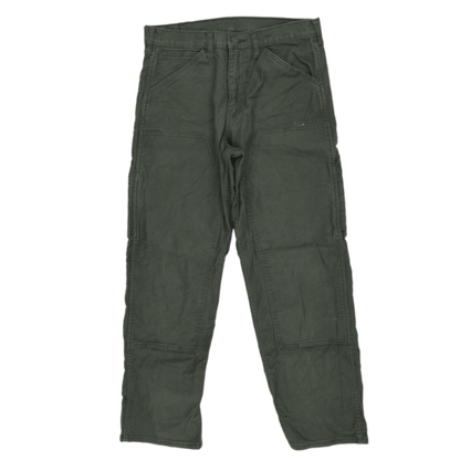Levi's Workwear Jeans Olive Green W34 L32 Cotton Men's Trousers
