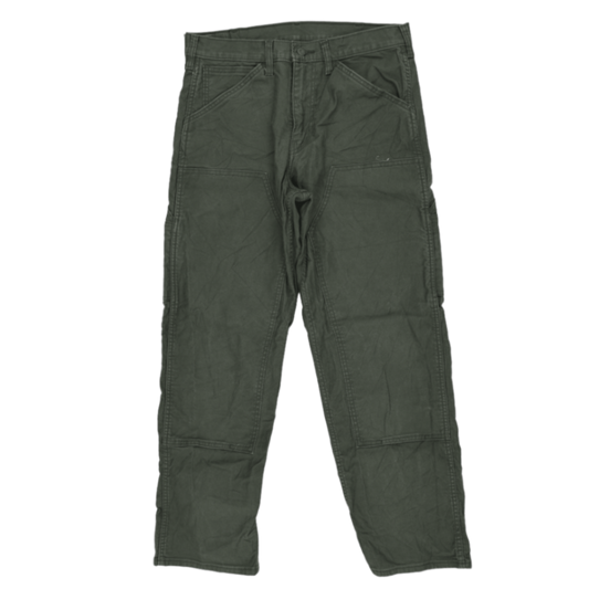 Levi's Workwear Jeans Olive Green W34 L32 Cotton Men's Trousers