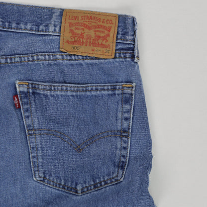 Levi's 505 Regular Fit Blue Denim Jeans W33 L30 Cotton Vintage