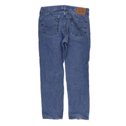 Levi's 505 Regular Fit Blue Denim Jeans W33 L30 Cotton Vintage