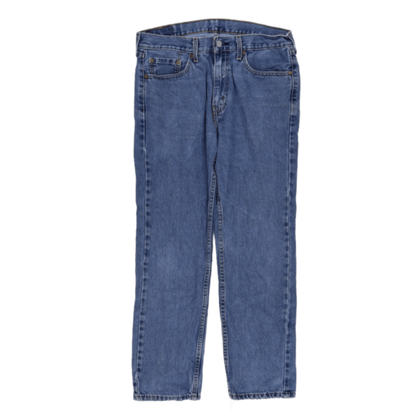 Levi's 505 Regular Fit Blue Denim Jeans W33 L30 Cotton Vintage