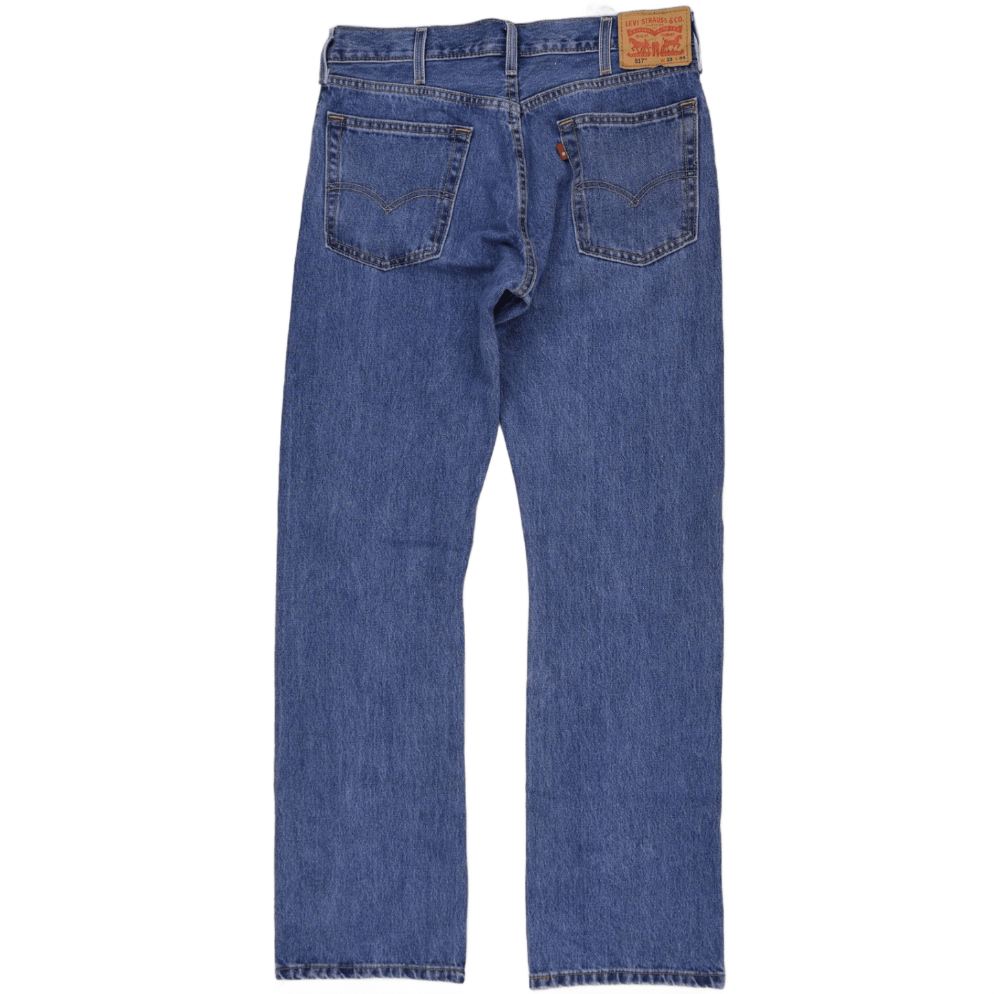 Levi's 517 Bootcut Jeans Blue W33 L34 100 Cotton Vintage Men's