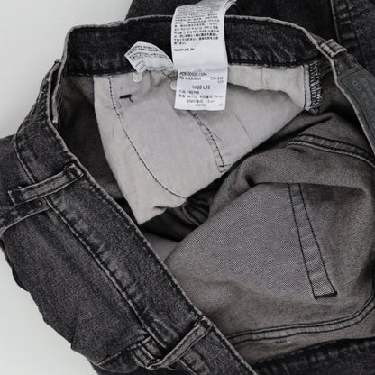 Levi's 505 Original Fit Men's Black Washed Jeans W38 L32 Cotton Denim Straight Fit