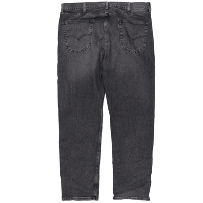 Levi's 505 Original Fit Men's Black Washed Jeans W38 L32 Cotton Denim Straight Fit