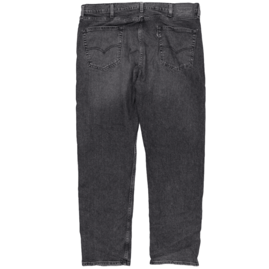 Levi's 505 Original Fit Men's Black Washed Jeans W38 L32 Cotton Denim Straight Fit