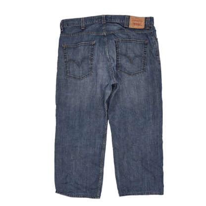 Levi's Straight Fit Blue Denim Jeans 34W x 30L Cotton