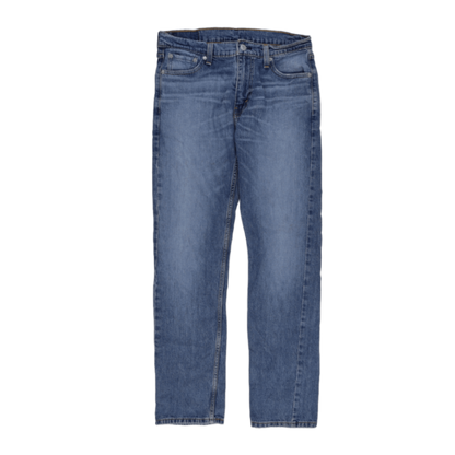 Levi's 513 Slim Straight Jeans Blue W30 L32 Denim Cotton Elastane