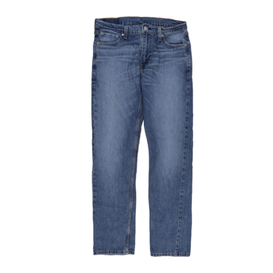 Levi's 513 Slim Straight Jeans Blue W30 L32 Denim Cotton Elastane