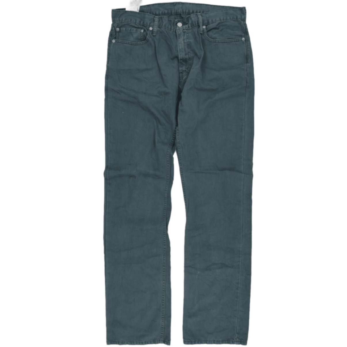 Levi's 514 Straight Fit Jeans Teal Blue W36 L36 Cotton