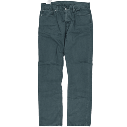 Levi's 514 Straight Fit Jeans Teal Blue W36 L36 Cotton
