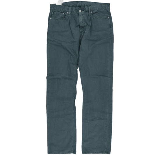 Levi's 514 Straight Fit Jeans Teal Blue W36 L36 Cotton