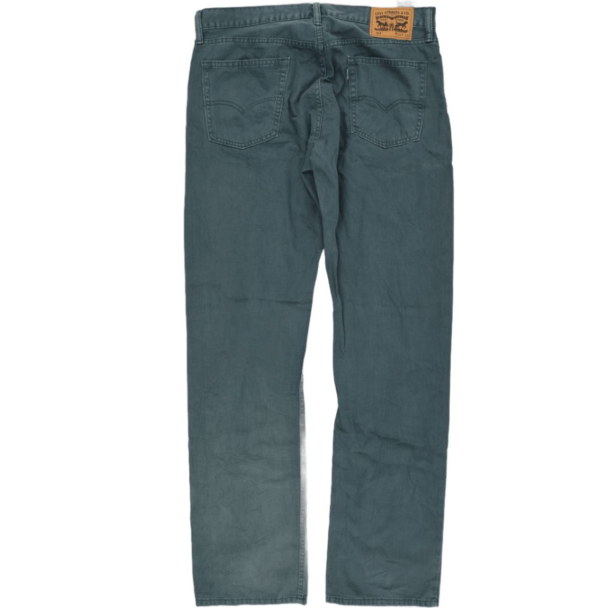 Levi's 514 Straight Fit Jeans Teal Blue W36 L36 Cotton