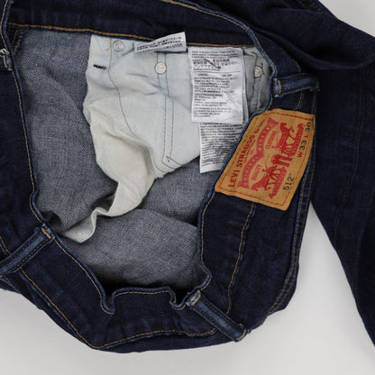 Levi's 512 Slim Tapered Fit Jeans Dark Blue W33 L30 Cotton