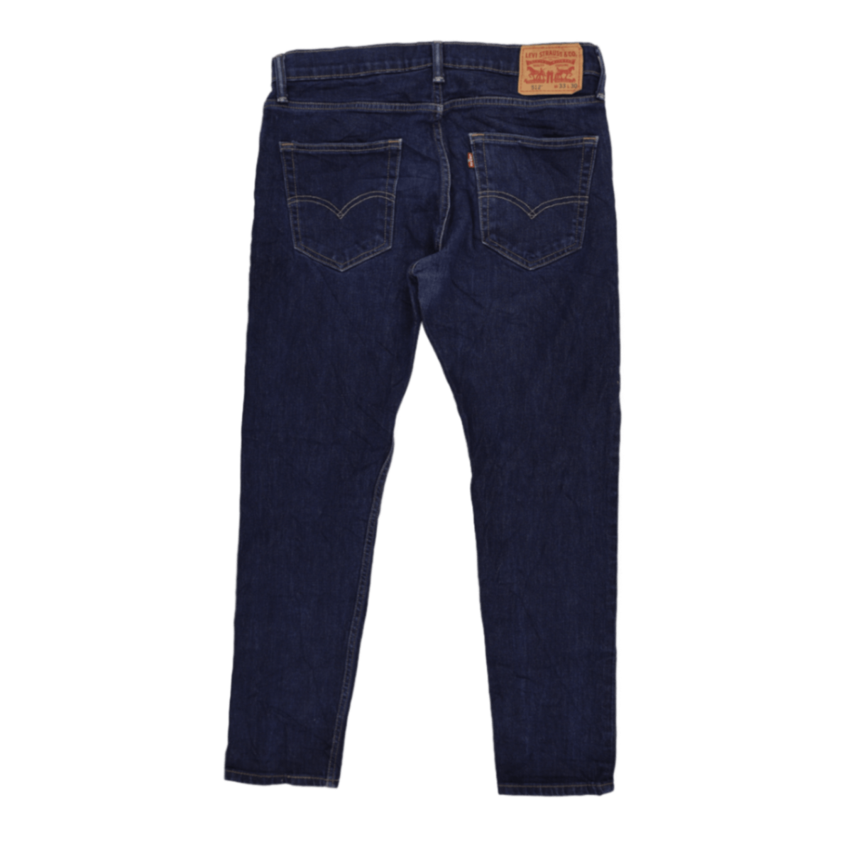 Levi's 512 Slim Tapered Fit Jeans Dark Blue W33 L30 Cotton