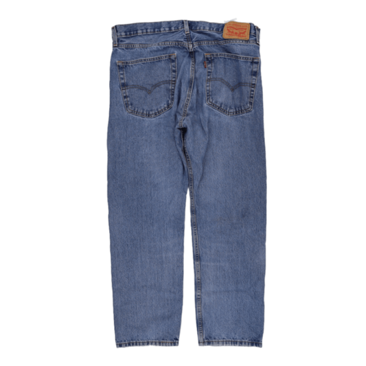 Levi's 505 Regular Fit Blue Denim Jeans W33 L29 100% Cotton Vintage Style