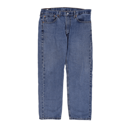 Levi's 505 Regular Fit Blue Denim Jeans W33 L29 100% Cotton Vintage Style