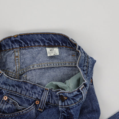 Levi's 951 Relaxed Fit Tapered Leg Women's Jeans Blue UK 10 Denim Cotton Vintage
