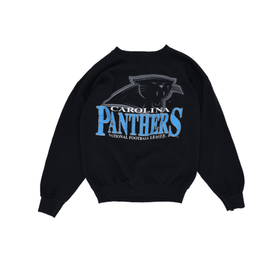 Competitor Vintage 1994 Carolina Panthers Crewneck Sweatshirt Black X-Large Cotton Blend