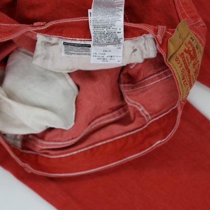 Levi's 501 Vintage Orange Straight Leg Jeans W36 L32 Cotton