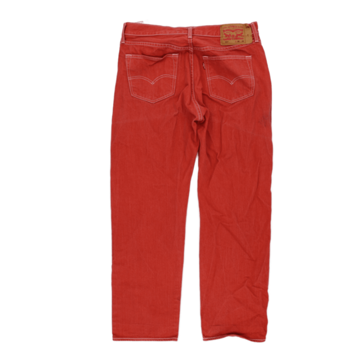 Levi's 501 Vintage Orange Straight Leg Jeans W36 L32 Cotton