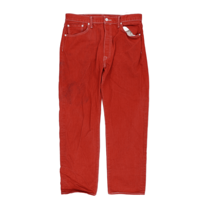 Levi's 501 Vintage Orange Straight Leg Jeans W36 L32 Cotton