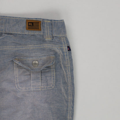 Ralph Lauren Vintage Grey Corduroy Flared Trousers W34 L33